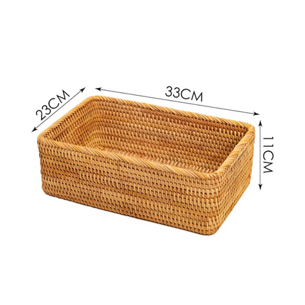 Panier En Rotin Rectangulaire Xl Paniers